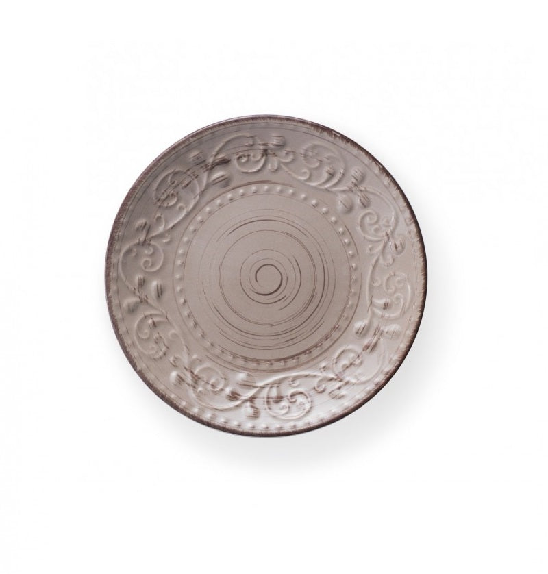 Brandani Serendipity Sabbia Ontbijtbord - Taupe - Aardewerk - Ø 21 cm