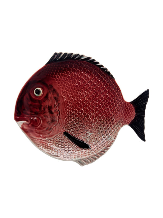 Bordallo Pinheiro Peixes Dinerbord - Vis - Aardewerk - Ø 27,5 cm