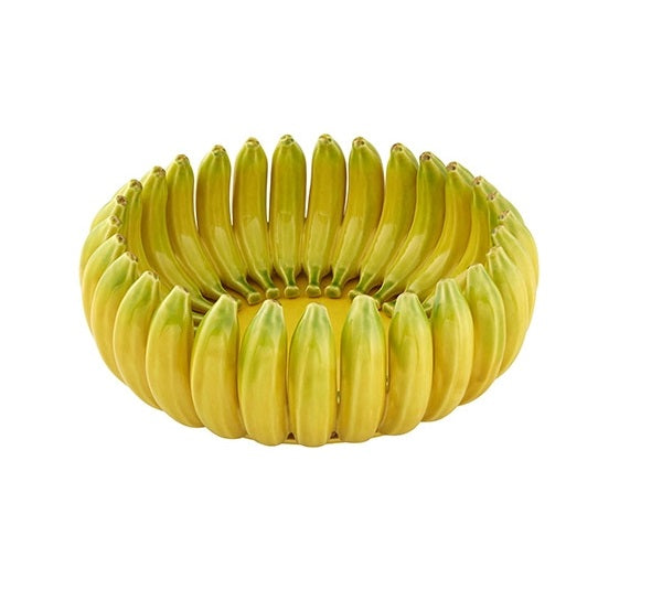 Bordallo Pinheiro Banana da Madeira Schaal - Aardewerk - Ø 38 cm