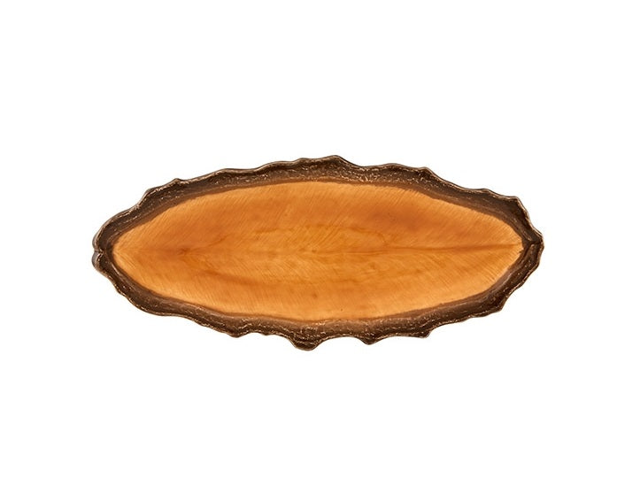 Bordallo Pinheiro Amazōnia Schaal - Aardewerk - 35,5 cm x 15,4 cm