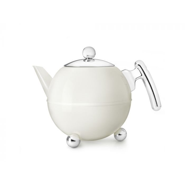 Bredemeijer Duet® Bella Ronde Theepot - Roomwit - 1,2 ltr.