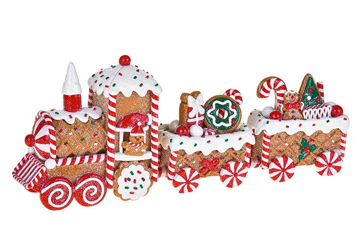 Brandani Gingerbread Trein - Plastic - 33 cm