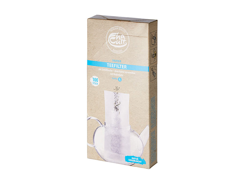 ChaCult Theefilter Zakjes - Maat L - Papier - 100 stuks - 19,5 cm x 10,2 cm