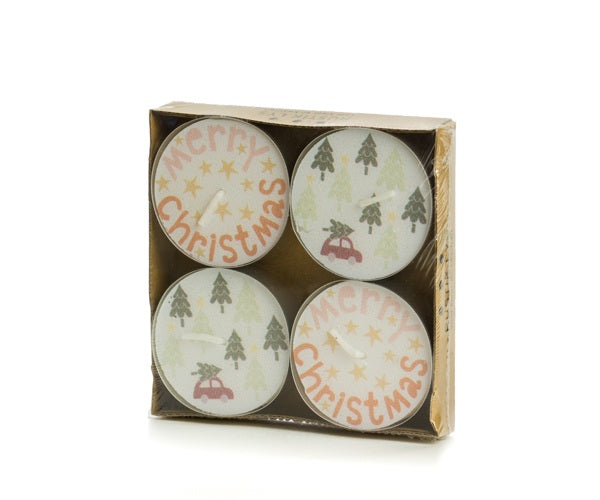 BY KIMMI Driving Home Waxinelichtje - Set van 4