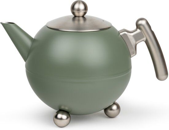 Bredemeijer Duet® Bella Ronde Theepot - Legergroen - 1,2 ltr.