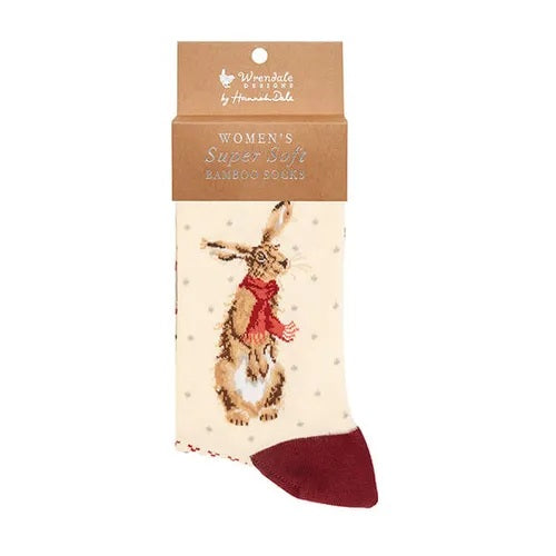 Wrendale Designs Winter Hare Damessokken