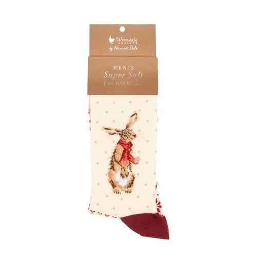 Wrendale Designs Winter Hare Herensokken