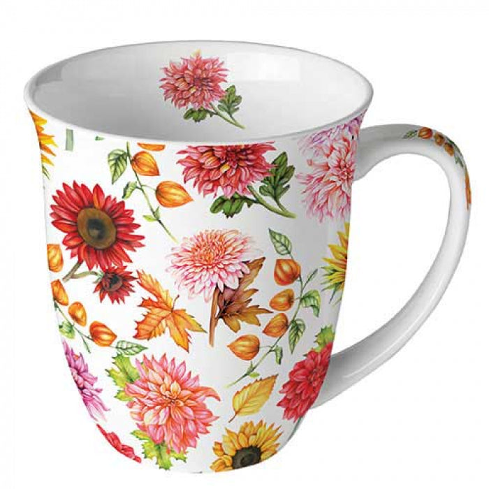 Ambiente Autumn Blooming Beker - Fine Bone China - 400 ml