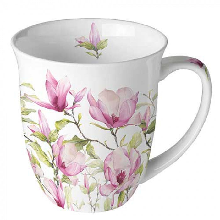 Ambiente Blooming Magnolia Beker - Fine Bone China - 400 ml