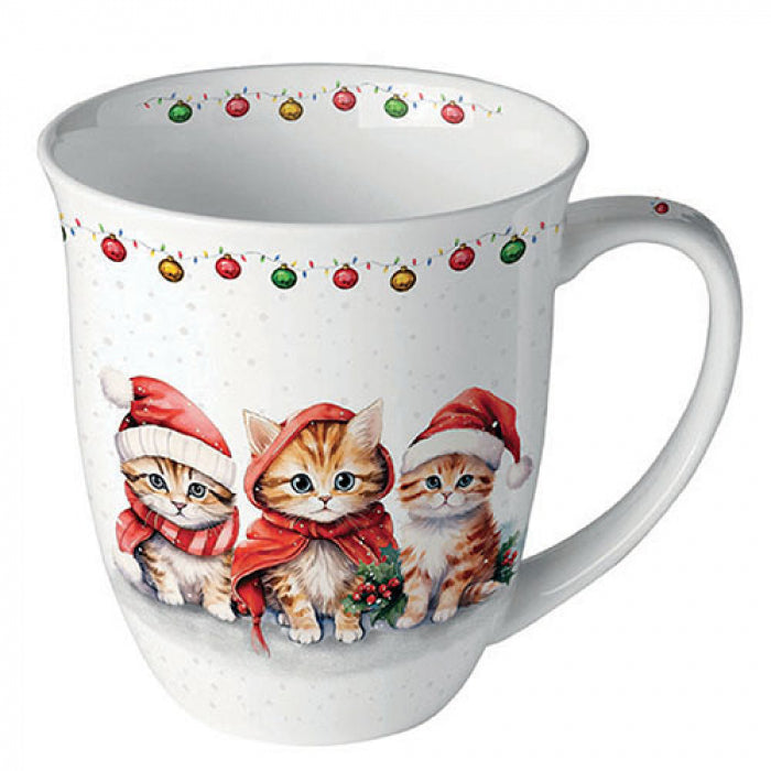 Ambiente Funny Cute Kittens Beker - Fine Bone China - 400 ml