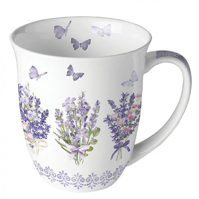 Ambiente Lovely Lavender Beker - Fine Bone China - 400 ml