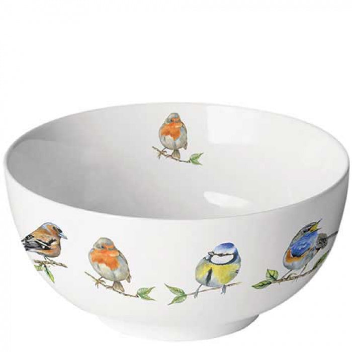 Ambiente Bird Species White Schaaltje - Fine Bone China - Ø 14 cm