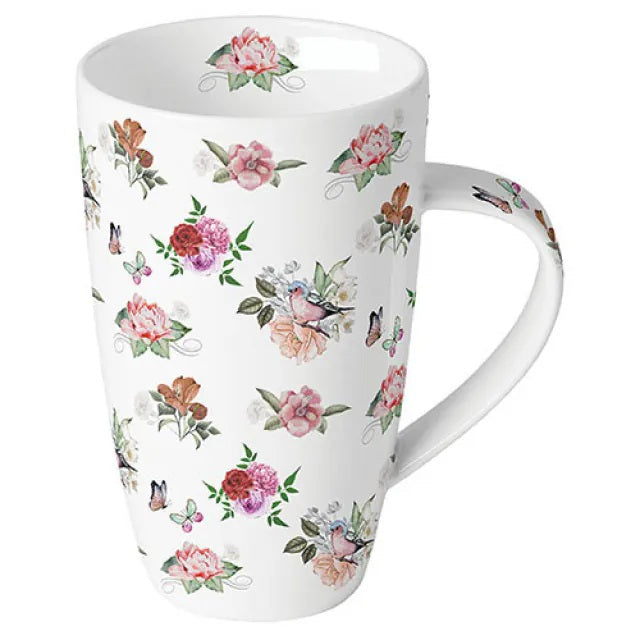 Ambiente Charlotte White Beker - Fine Bone China - 600 ml