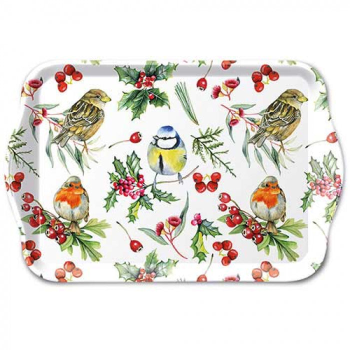 Ambiente Birds in Winter Dienblad - Melamine - 13 cm x 21 cm