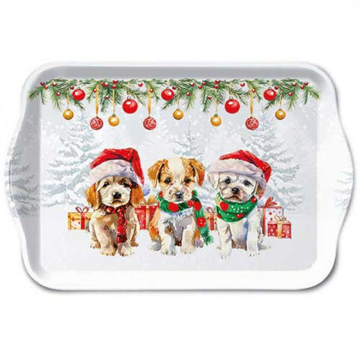 Ambiente Funny Cute Puppies Dienblad - Melamine - 13 cm x 21 cm