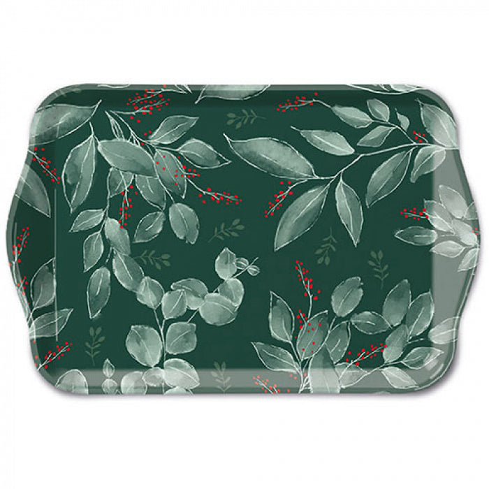 Ambiente Leaves and Berries Green Dienblad - Melamine - 13 cm x 21 cm