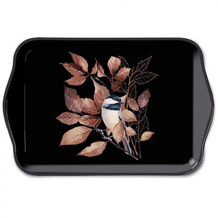 Ambiente Lovely Chickadee Black Dienblad - Melamine - 13 cm x 21 cm