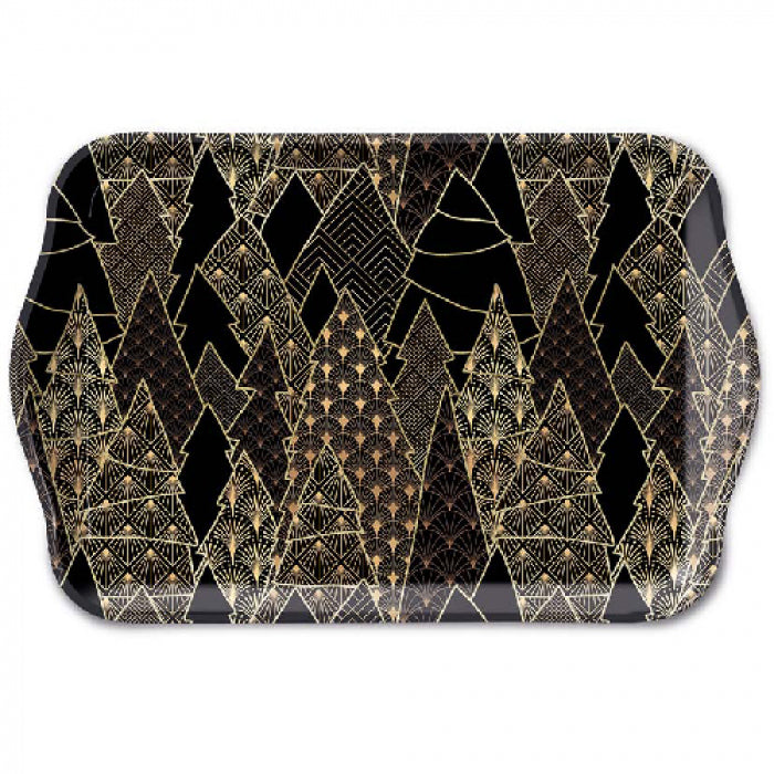 Ambiente Luxury Trees Black Dienblad - Melamine - 13 cm x 21 cm