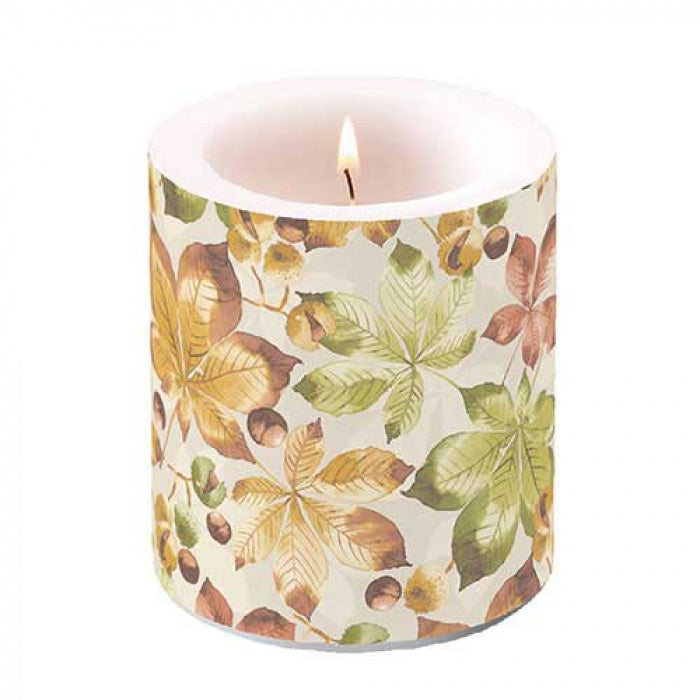 Ambiente Castanea Kaars - Medium - Paraffine - Ø 10 cm