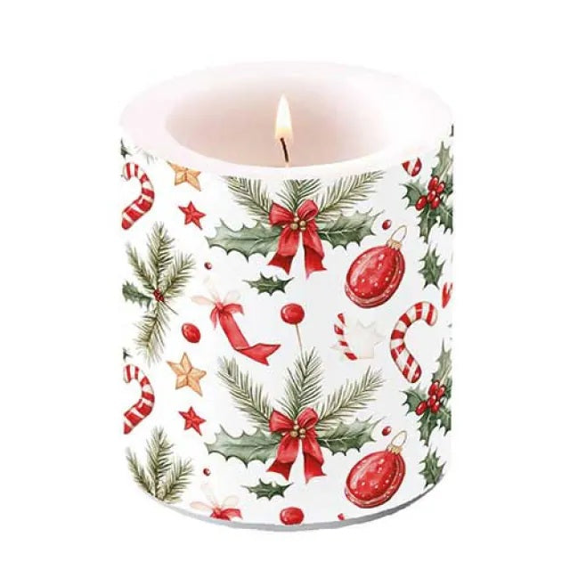 Ambiente Christmas Elements Kaars - Medium - Paraffine - Ø 10 cm