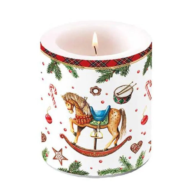 Ambiente Classic Rocking Horse Kaars - Medium - Paraffine - Ø 10 cm