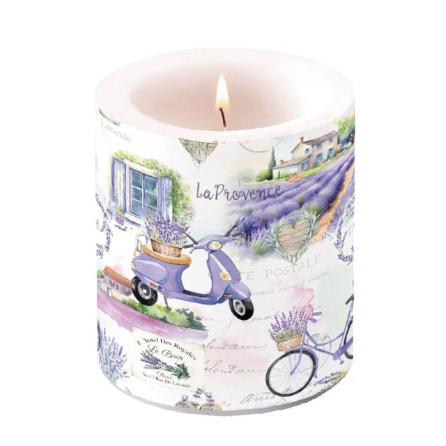 Ambiente La Provence Kaars - Medium - Paraffine - Ø 10 cm