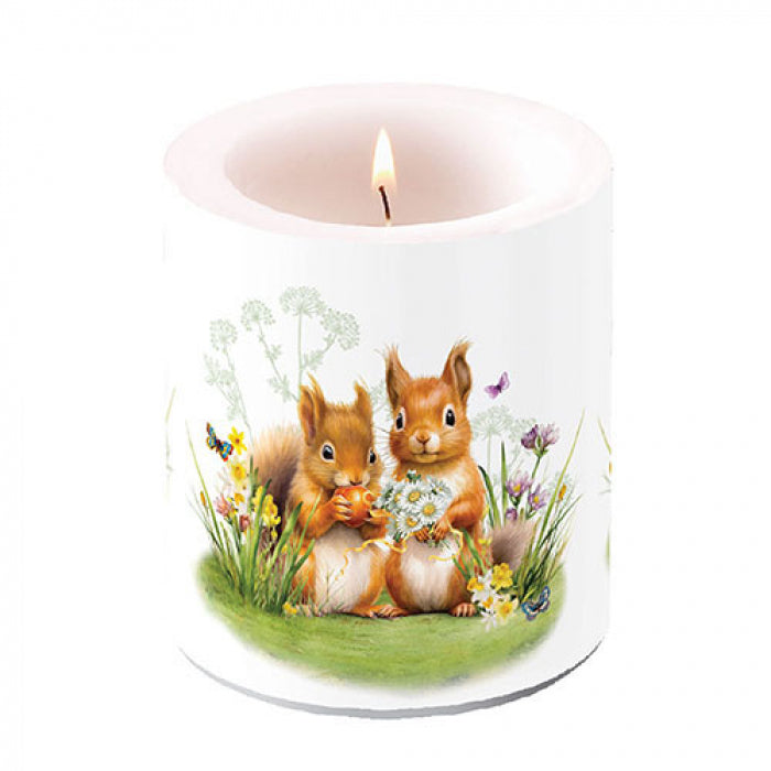 Ambiente Little Squirrels Kaars - Medium - Paraffine - Ø 10 cm