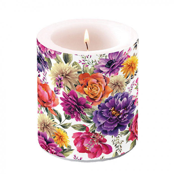 Ambiente Anne White Kaars - Medium - Paraffine - Ø 10 cm