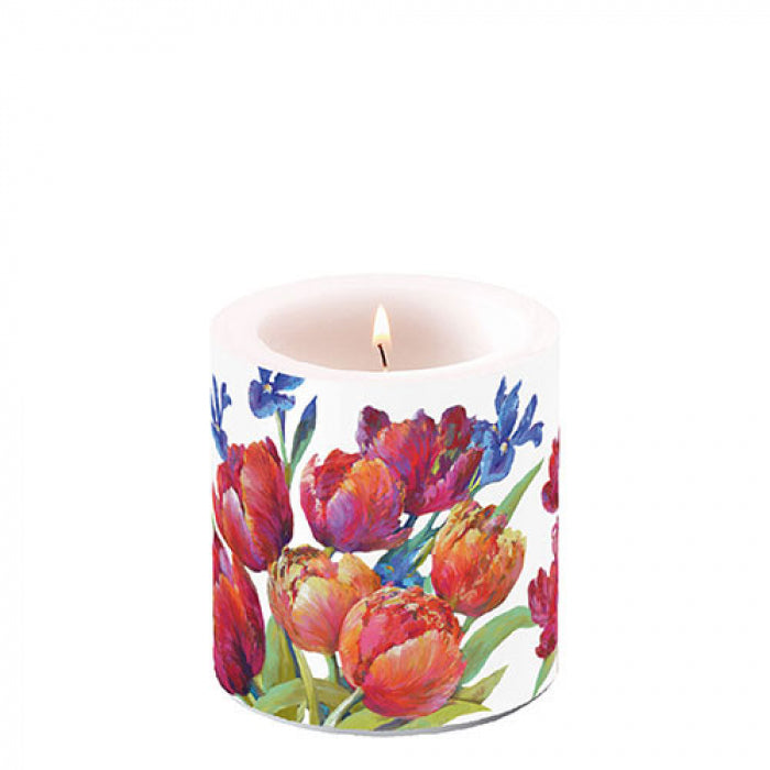 Ambiente Tulips of Joy Kaars - Klein - Paraffine - Ø 9 cm