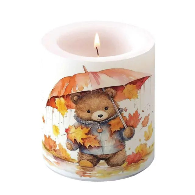 Ambiente Umbrella Bear Kaars - Medium - Paraffine - Ø 10 cm
