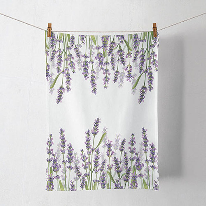 Ambiente Lavender Shades White Keukendoek - 100% Katoen - 50 cm x 70 cm