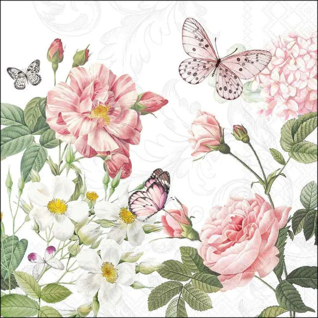 Ambiente Amelia White Servetten - 25 cm x 25 cm