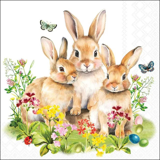 Ambiente Bunny Family Servetten - 33 cm x 33 cm