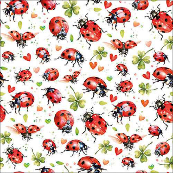 Ambiente Ladybug Flight Servetten - 33 cm x 33 cm