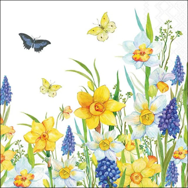 Ambiente Narcis and Muscari Servetten - 33 cm x 33 cm