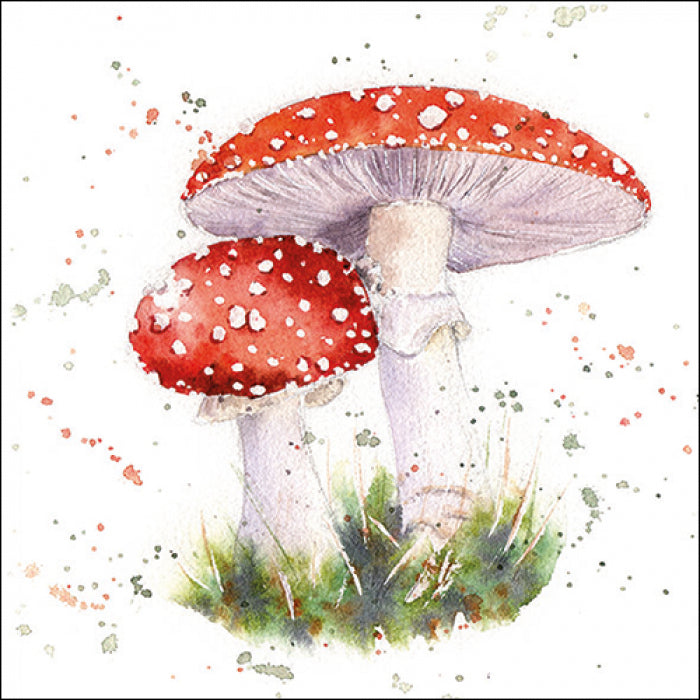 Ambiente Painted Fly Agaric Servetten - 25 cm x 25 cm