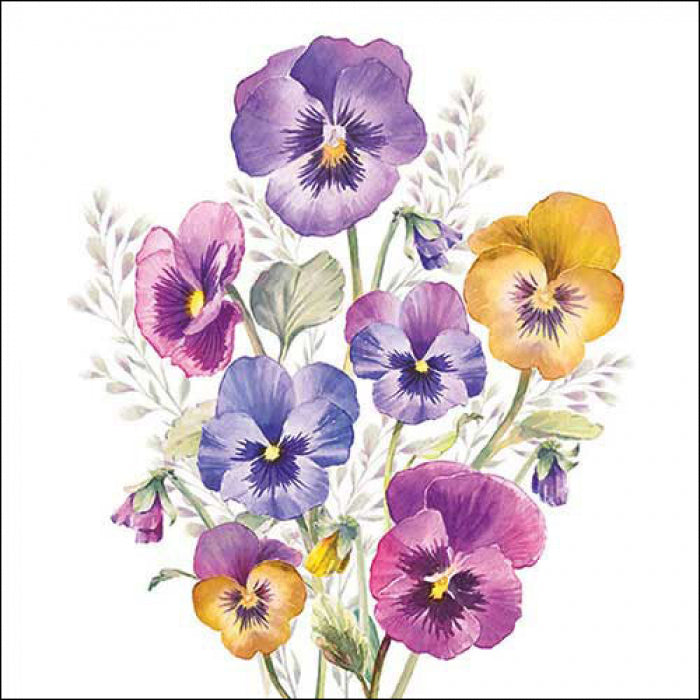 Ambiente Pansies Servetten - 25 cm x 25 cm