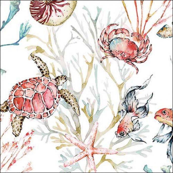 Ambiente Sea Animals Servetten - 33 cm x 33 cm