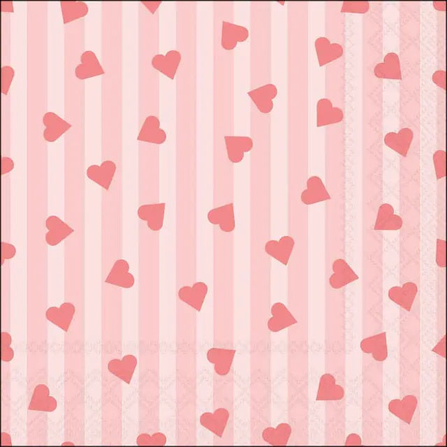 Ambiente Sprinkled Hearts Servetten - 33 cm x 33 cm