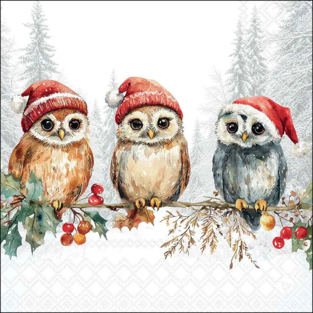 Ambiente Wise Owls Servetten - 33 cm x 33 cm