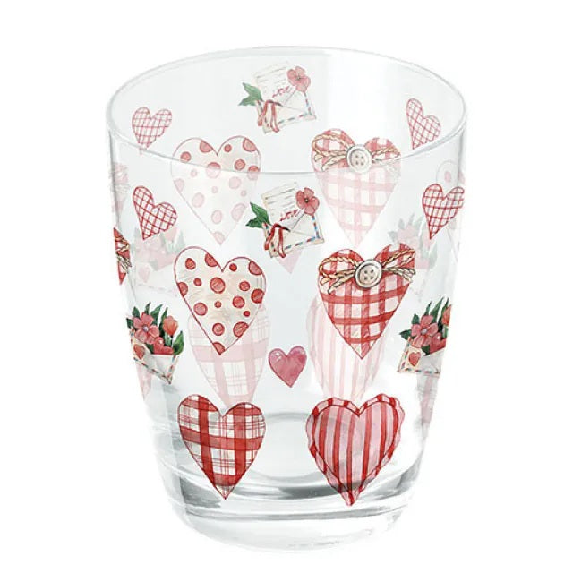 Ambiente Lovely Hearts Waterglas - 250 ml