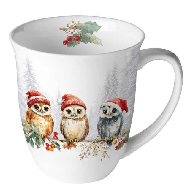 Ambiente Wise Owls Beker - Fine Bone China - 400 ml