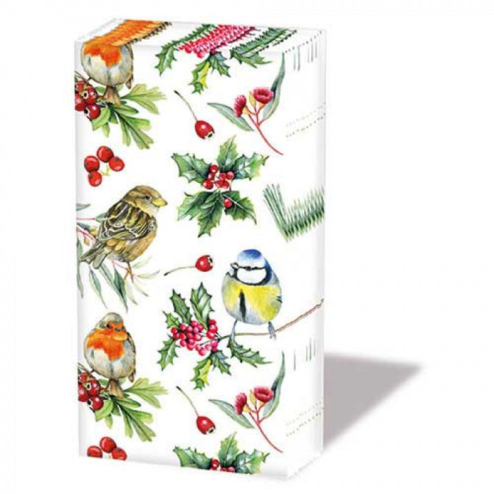 Ambiente X-Mas Stockings White Papieren Zakdoekjes