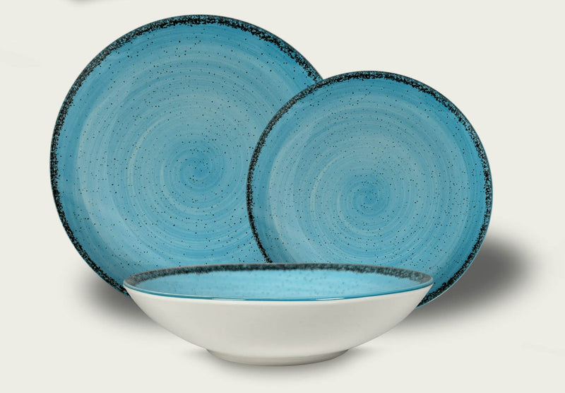 Arca Pepper Diep Bord - Blauw - Porselein - Ø 21 cm