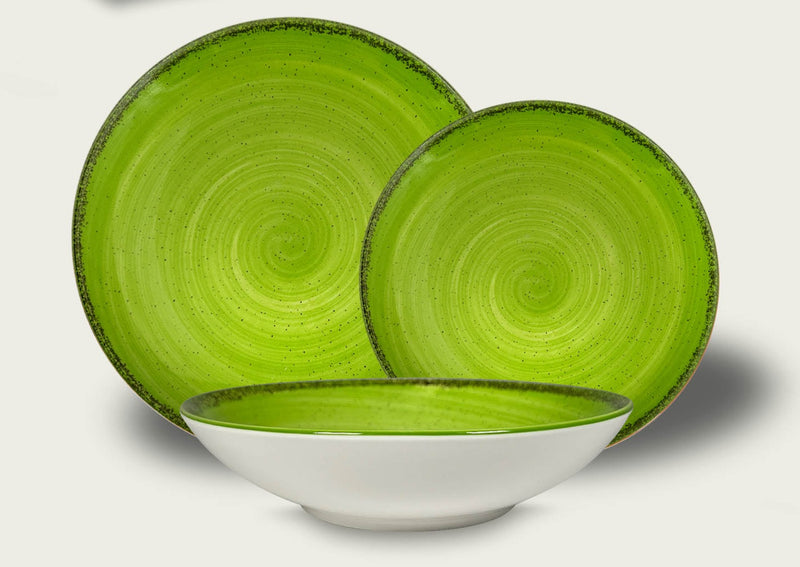 Arca Pepper Ontbijtbord - Groen - Porselein - Ø 21 cm