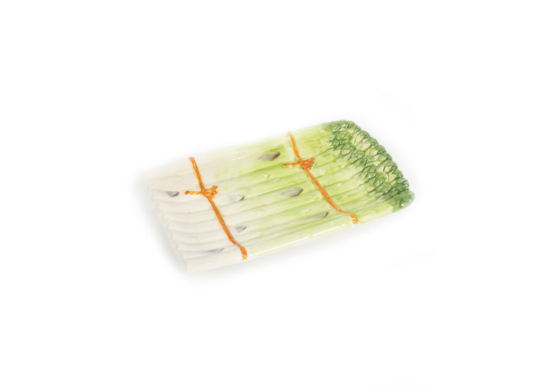 Piccobella Schaal - Asperges - Groen - Keramiek - 25 cm x 17 cm