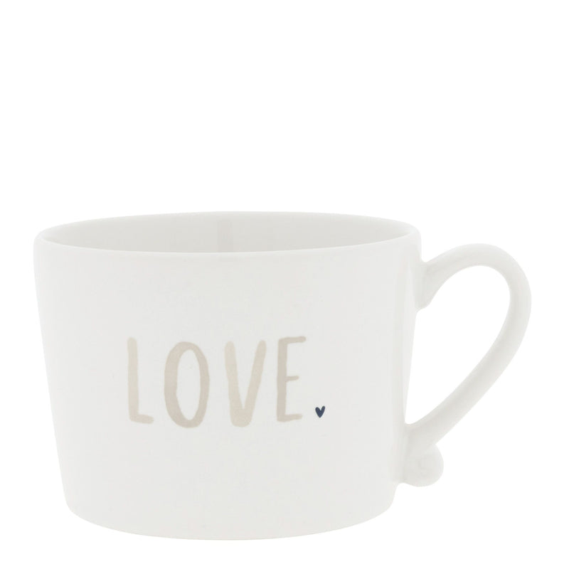 Bastion Collections White Love Beker - Aardewerk - 240 ml