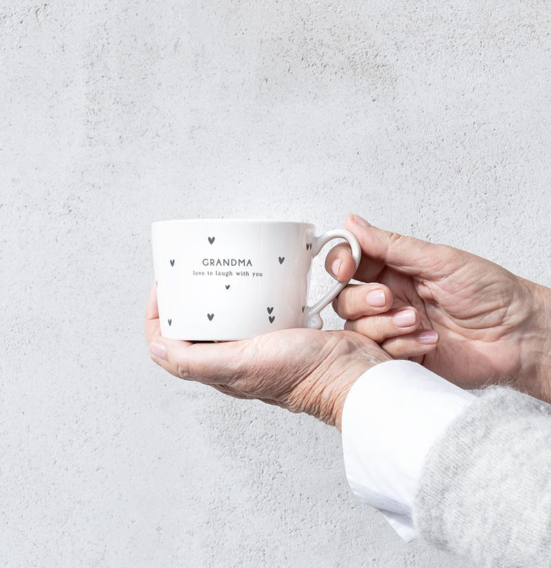Bastion Collections White/Grandma Beker - Aardewerk - 240 ml