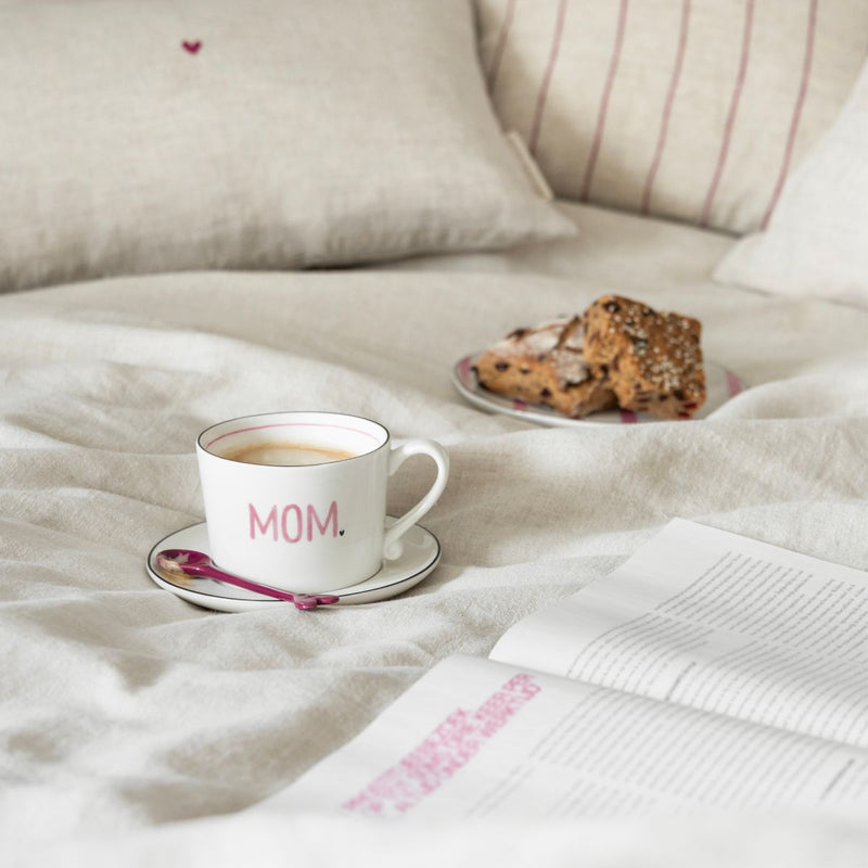 Bastion Collections White/Rose Mom Beker - Aardewerk - 240 ml