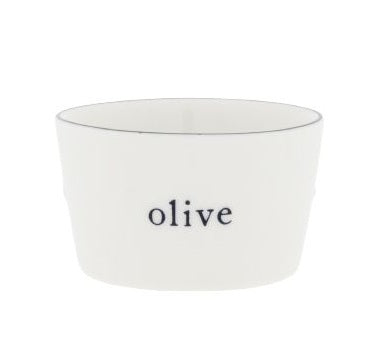 Bastion Collections White Olive Schaaltje - Aardewerk - Ø 8 cm